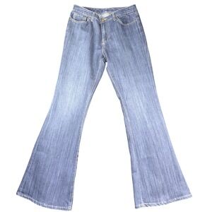 Seven7 Jeans Womens 10 Bootcut Flare Studded Pockets Distressed Denim Pants